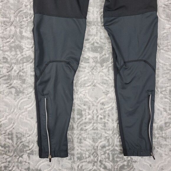 Nike Shield Leggings Women’s Small Black Dri Fit Running Gym Zip Ankle Athletic - Picture 6 of 15